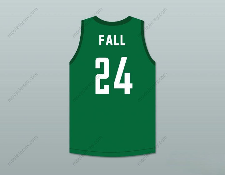 PERSONALIZADO Cualquier nombre número TACKO FALL 24 JERSEY DE BALONCESTO VERDE Costura superior S-6XL