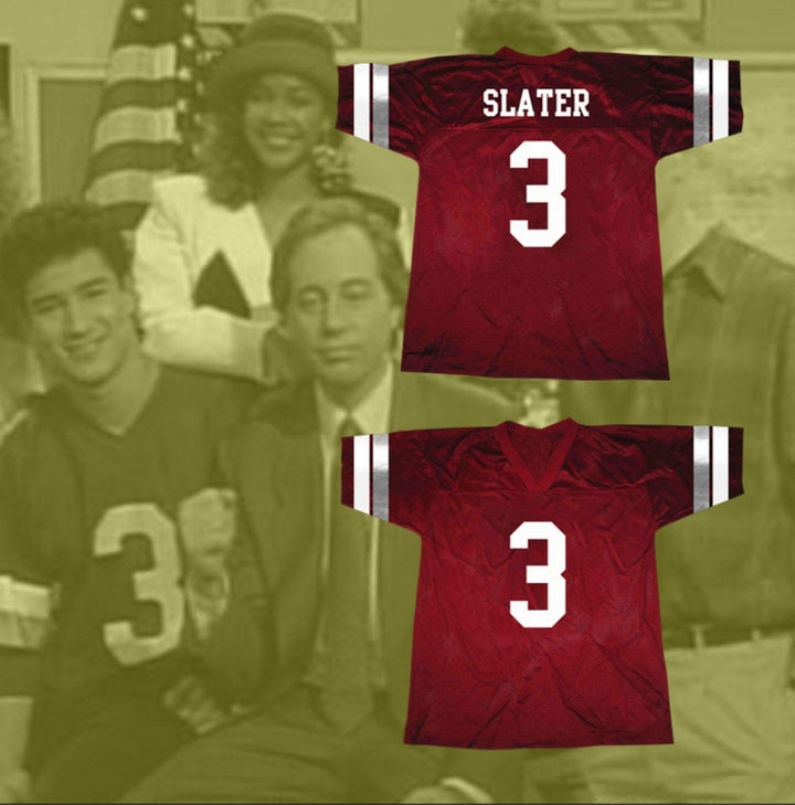 PERSONALIZA CUALQUIER Nombre BAYSIDE SALVADOS POR LA CAMPANA AC SLATER Camiseta de fútbol número 3 Cosida S-6XL