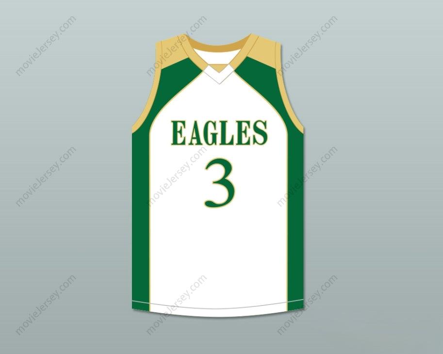 CUSTOM ANY Name Number CJ MCCOLLUM 3 GLENOAK HIGH SCHOOL GOLDEN  WHITE BASKETBALL JERSEY 2 Top Stitched S-6XL