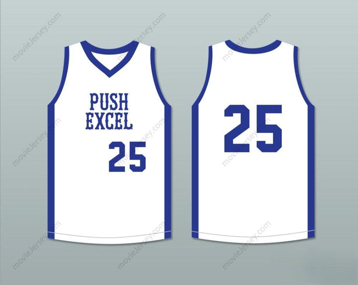 CUSTOM ANY Name Number DOC RIVERS 25 PUSH EXCEL PRO BASKETBALL CLASSIC WHITE BASKETBALL JERSEY 1985 CHARITY EVENT Top Stitched S-6XL