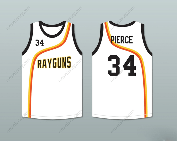 CUSTOM ANY Name Number PAUL PIERCE 34 ROSWELL RAYGUNS WHITE BASKETBALL JERSEY Top Stitched S-6XL