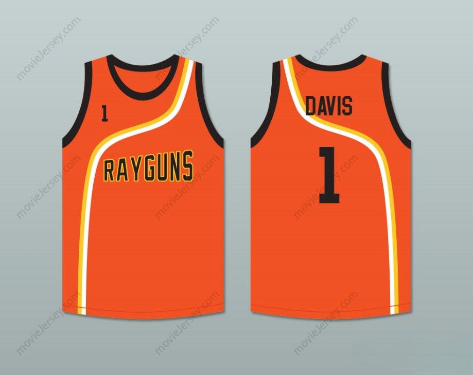 CUSTOM ANY Name Number BARON DAVIS 1 ROSWELL RAYGUNS ORANGE BASKETBALL JERSEY Top Stitched S-6XL