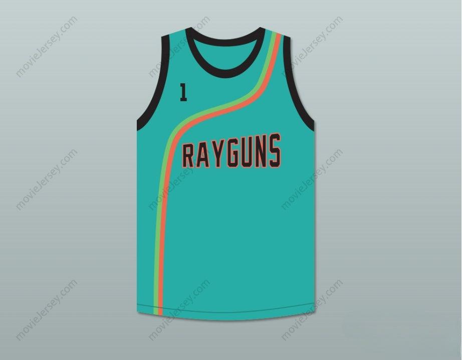 CUSTOM ANY Name Number BARON DAVIS 1 ROSWELL RAYGUNS TEAL BASKETBALL JERSEY COOPER Top Stitched S-6XL