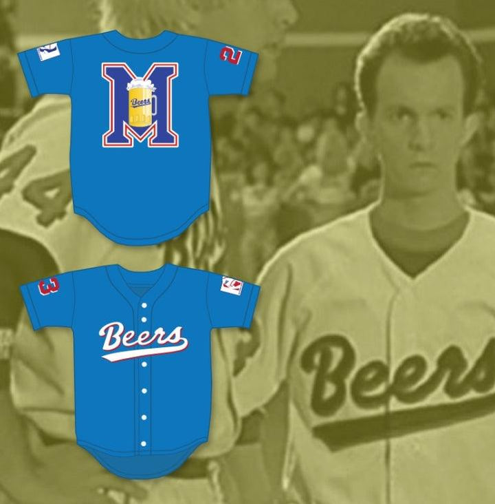 Personalizada Cualquier Nombre Número KENNY SCOLARI 23 BEERS LOGO CAMISETA DE BÉISBOL AZUL DE BÁSQUETBOL Cosida Tallas S-6XL
