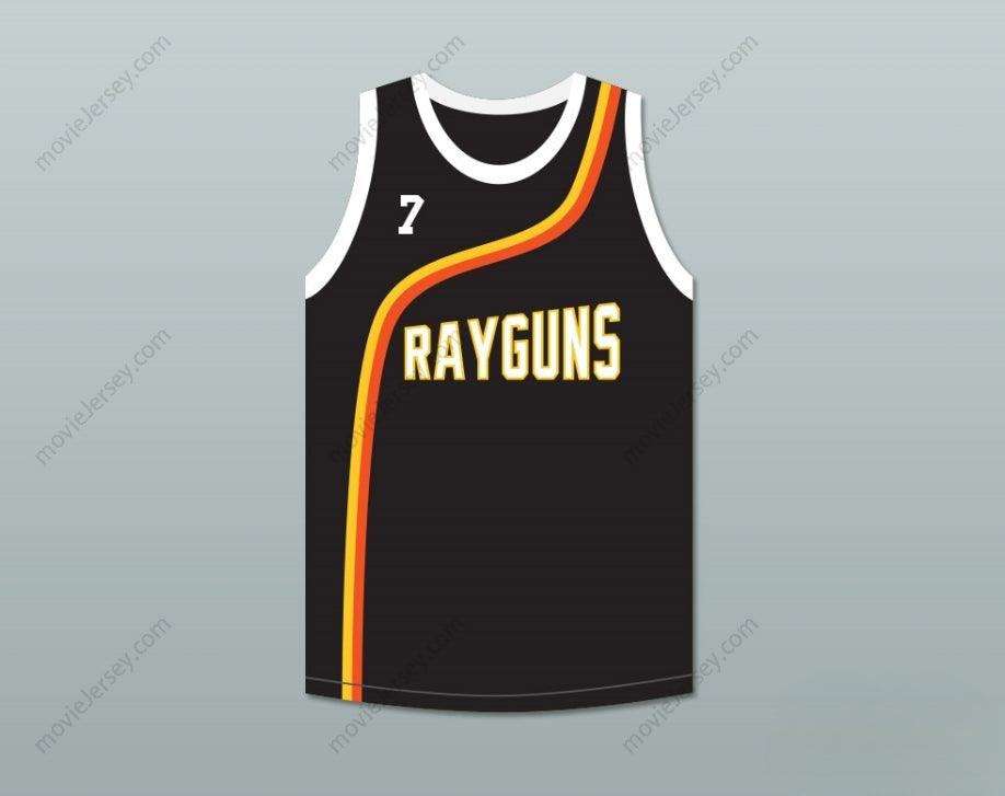 PERSONALIZADA Cualquier Nombre Número JERMAINE O’NEAL 7 ROSWELL RAYGUNS JERSEY DE BALONCESTO NEGRO Con Costuras Superiores Tallas S-6XL