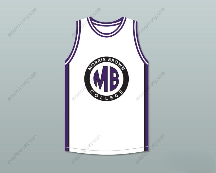 CUSTOM ANY Name Number MARTIN PAYNE 23 MORRIS BROWN COLLEGE WHITE BASKETBALL JERSEY Top Stitched S-6XL