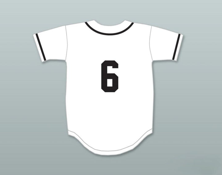 Camiseta de béisbol personalizada con cualquier nombre y número KIP WINGER 6 SALAMANDERS 1ST ANNUAL ROCK N' JOCK DIAMOND DERBY 1990 con pespunte en tallas S-6XL