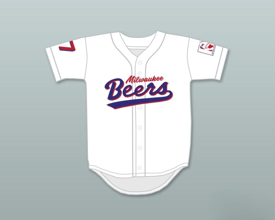 Camiseta de béisbol blanca de lujo con el logotipo de DOUG REMER 17 BEERS, personalizable con cualquier nombre y número, bordada, tallas S-6XL