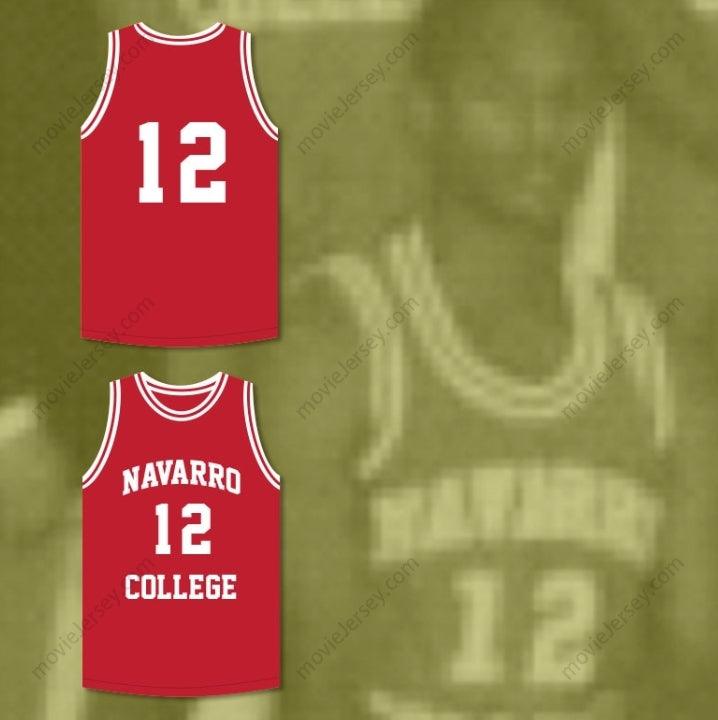 PERSONALIZA Cualquier Nombre Número CAMERON GILES 12 NAVARRO CAMISETA ROJA DE BALONCESTO con Costuras Tallas S-6XL