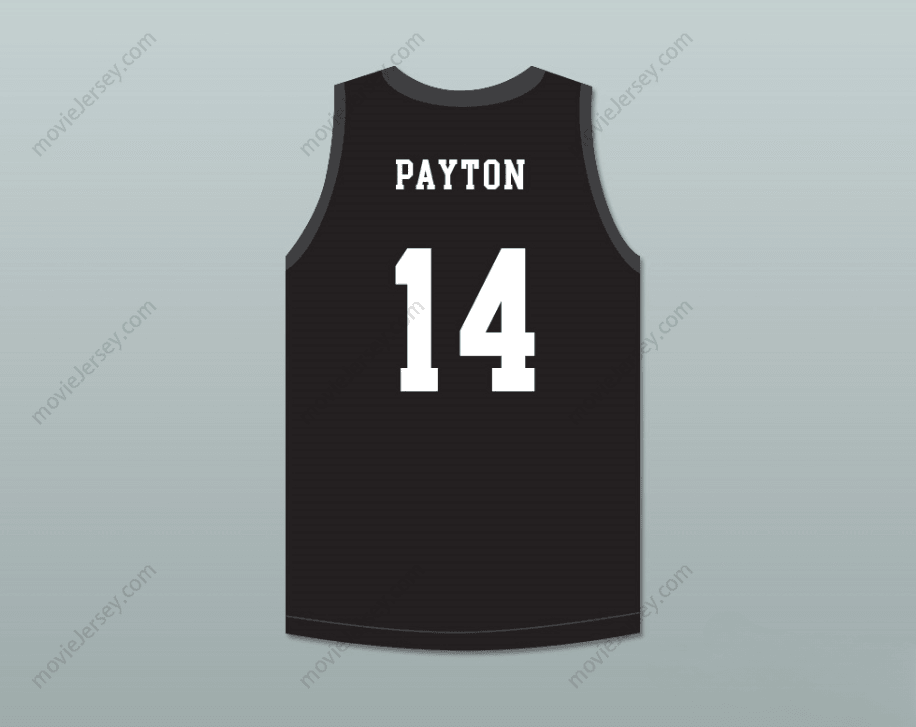 PERSONALIZAR Cualquier Nombre Número PAYTON 14 MAMBA BALLERS NEGRA CAMISETA BALONCESTO Cosido S-6XL