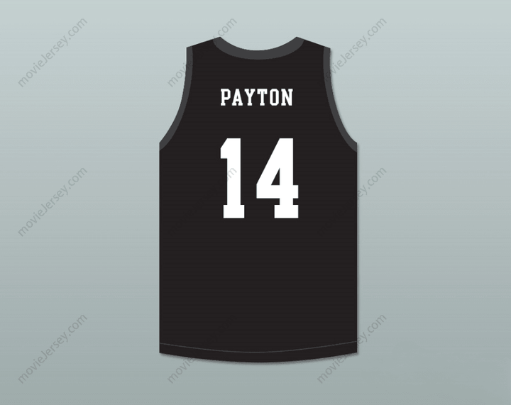 PERSONALIZAR Cualquier Nombre Número PAYTON 14 MAMBA BALLERS NEGRA CAMISETA BALONCESTO Cosido S-6XL
