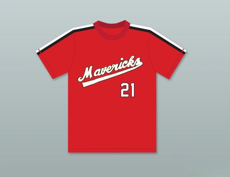 Camiseta de béisbol ROJA con nombre y número personalizado LARRY COLTON 21, THE BATTERED BASTARDS OF BASEBALL, con costuras superiores, tallas S-6XL