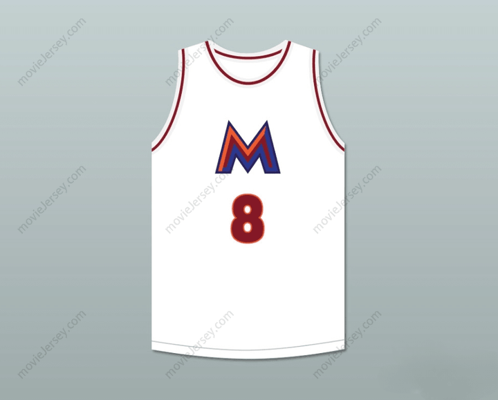 CUSTOM ANY Name Number RUI HACHIMURA 8 MEISEI HIGH SCHOOL WHITE BASKETBALL JERSEY 2 Top Stitched S-6XL