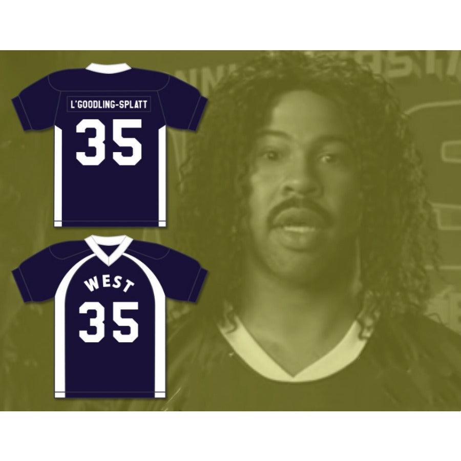 PERSONALIZADO Cualquier Nombre Número COPA UNIVERSITARIA SWIRVITHAN L'GOODLING-SPLATT 35 Camiseta de Fútbol Americana Cosida Tallas S-6XL