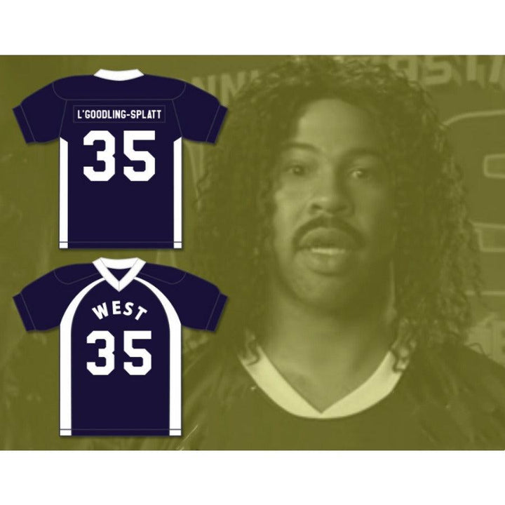 PERSONALIZADO Cualquier Nombre Número COPA UNIVERSITARIA SWIRVITHAN L'GOODLING-SPLATT 35 Camiseta de Fútbol Americana Cosida Tallas S-6XL
