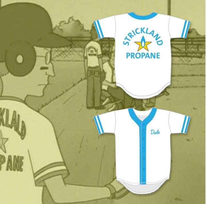 Camiseta de béisbol con nombre y número personalizados DALE GRIBBLE STRICKLAND PROPANE SOFTBALL TEAM, tallas S-6XL