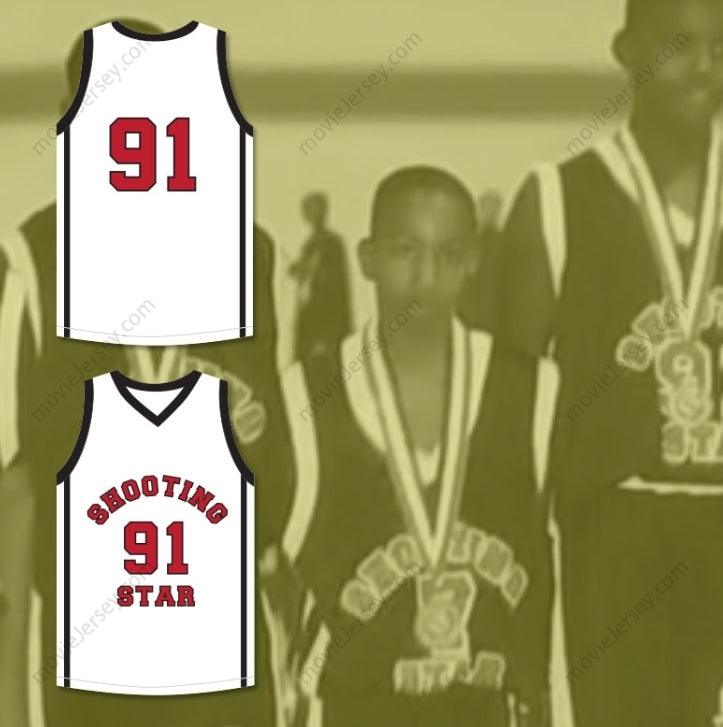 PERSONALIZADO Cualquier Nombre Número SIAN ALGODÓN 91 OHIO SHOOTING STARS CAMISETA DE BALONCESTO BLANCA AAU MÁS QUE UN JUEGO Costuras Reforzadas S-6XL