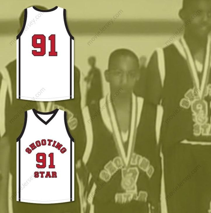 PERSONALIZADO Cualquier Nombre Número SIAN ALGODÓN 91 OHIO SHOOTING STARS CAMISETA DE BALONCESTO BLANCA AAU MÁS QUE UN JUEGO Costuras Reforzadas S-6XL