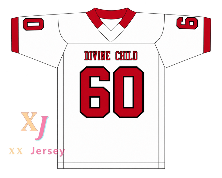 Custom Aidan Hutchinson 60 Divine Child High School Falcons Football Jersey