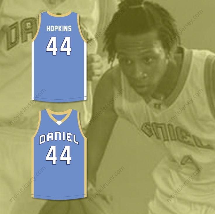 PERSONALIZADO Cualquier Nombre Número DEANDRE HOPKINS 44 D. W. DANIEL HIGH SCHOOL LIONS CAMISETA DE BALONCESTO AZUL CLARO Parte Superior Cosida S-6XL