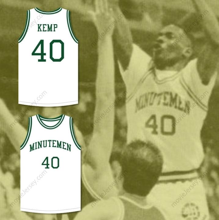 PERSONALIZA Cualquier Nombre Número SHAWN KEMP 40 CONCORD MINUTEMEN HIGH SCHOOL CAMISETA DE BALONCESTO BLANCA BORDADA S-6XL