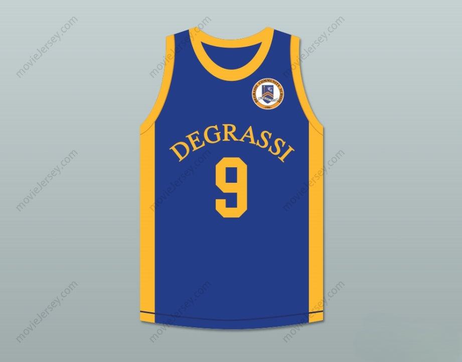 PERSONALIZA CUALQUIER Nombre Número DRAKE JIMMY BROOKS 9 CAMISETA DE BALONCESTO DEGRADADO DE LA ESCUELA COMUNITARIA PANTHERS LOCAL CON PARCHE Costuras Superiores S-6XL