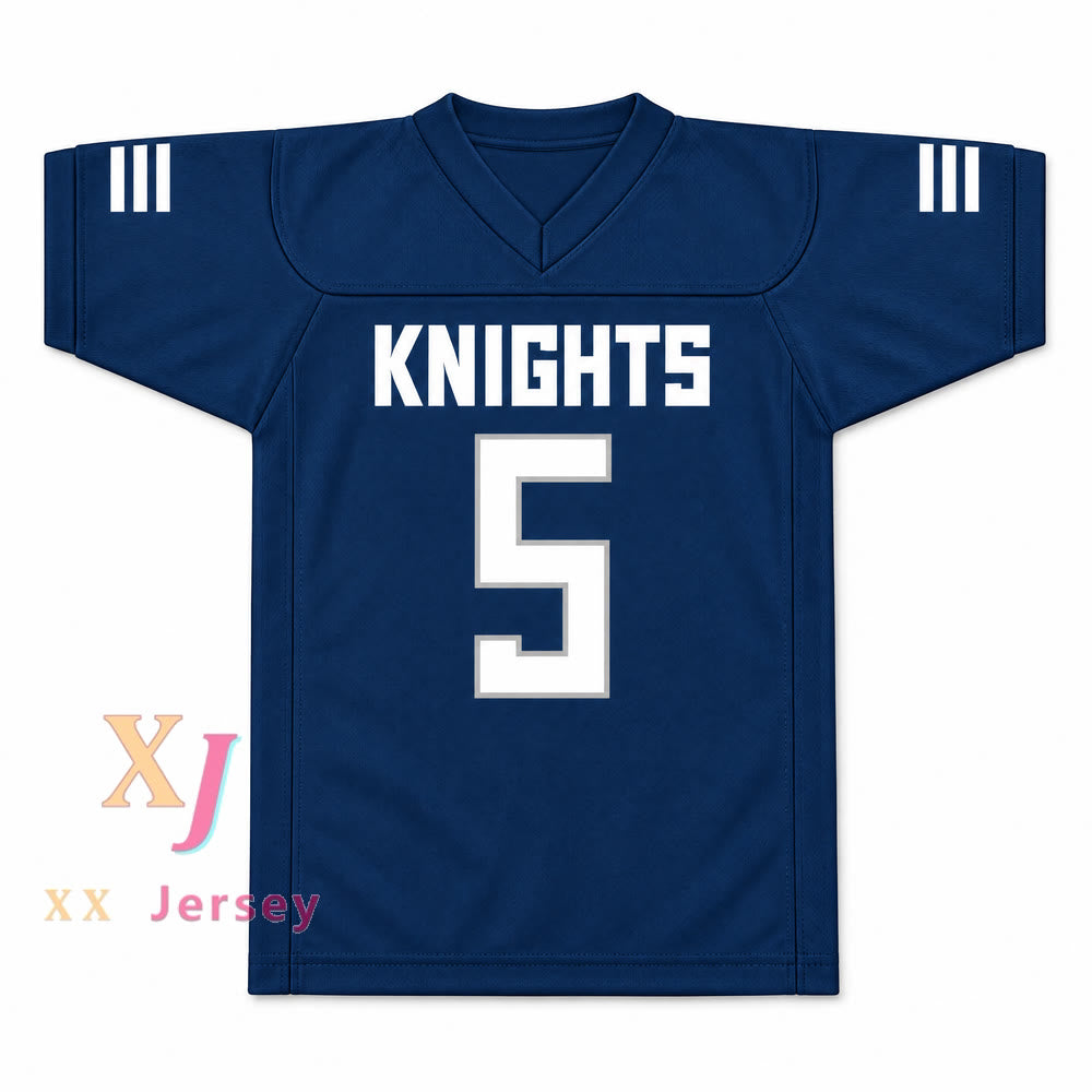 Custom Terrell Burgess 5 San Marcos High School Knights Football Jersey