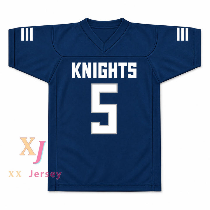 Custom Terrell Burgess 5 San Marcos High School Knights Football Jersey