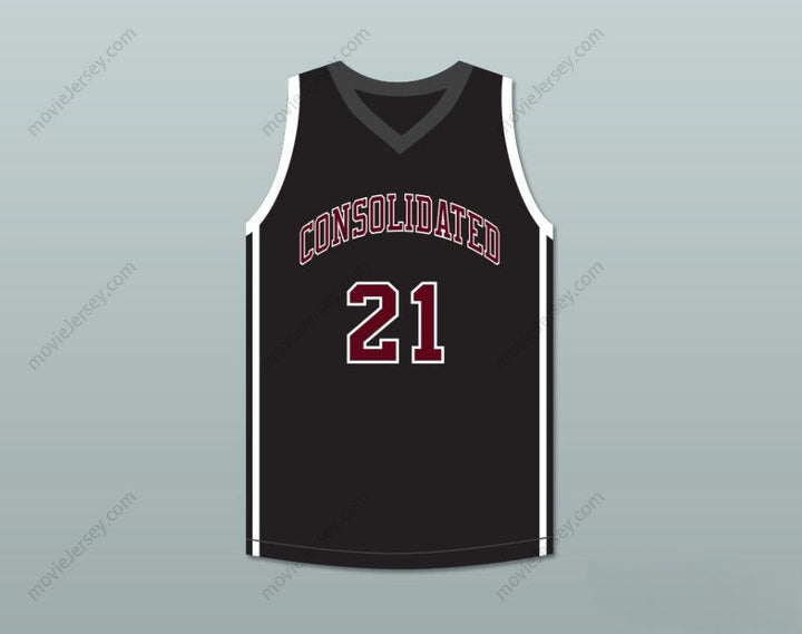 PERSONALIZA CUALQUIER Nombre Número JUGADOR 21 A&M CONSOLIDATED HIGH SCHOOL TIGERS CAMISETA DE BALONCESTO NEGRA Parte Superior Cosida S-6XL