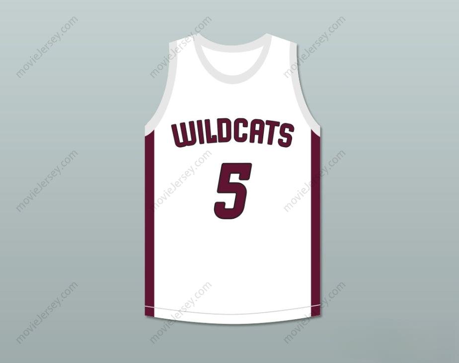 CAMISETA DE BALONCESTO BLANCA PERSONALIZADA CUALQUIER Nombre Número PATRICK MAHOMES 5 WHITEHOUSE HIGH SCHOOL WILDCATS 1 Costura Superior S-6XL