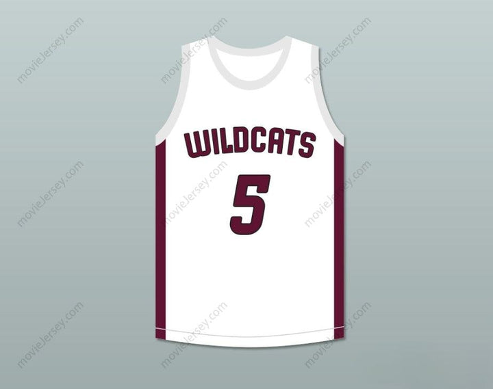 CAMISETA DE BALONCESTO BLANCA PERSONALIZADA CUALQUIER Nombre Número PATRICK MAHOMES 5 WHITEHOUSE HIGH SCHOOL WILDCATS 1 Costura Superior S-6XL