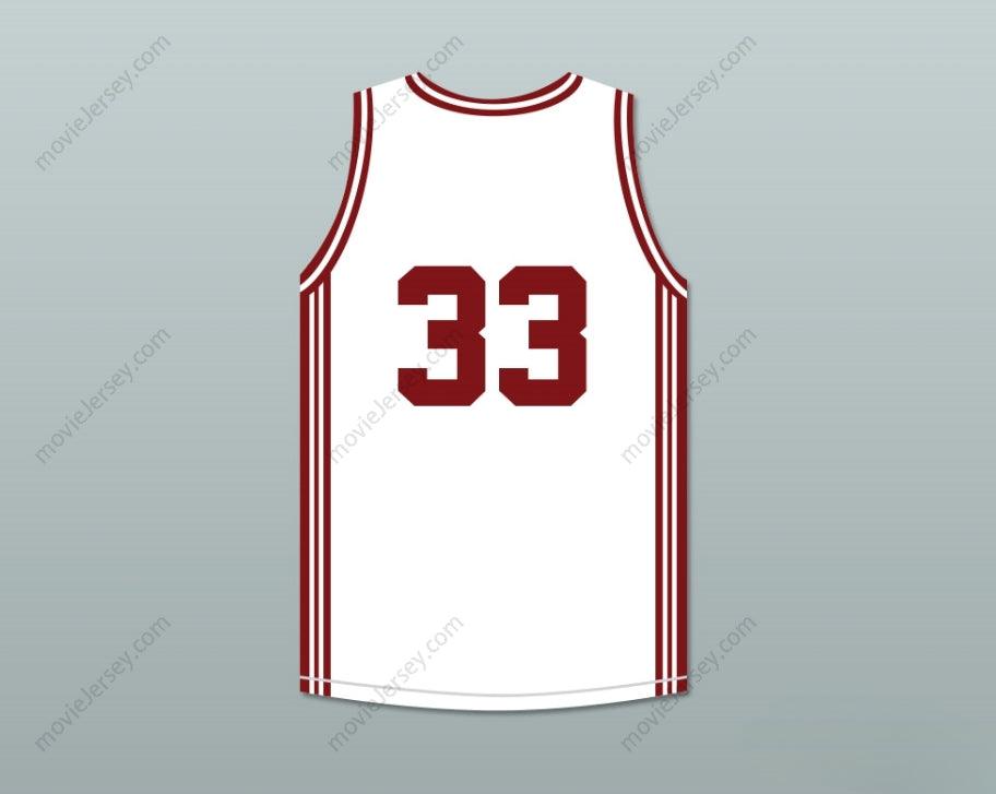 PERSONALIZA CUALQUIER Nombre Número BRYANT 33 CAMISETA DE BALONCESTO BLANCA ACES DE LOWER MERION HIGH SCHOOL 1 Superior Cosida S-6XL