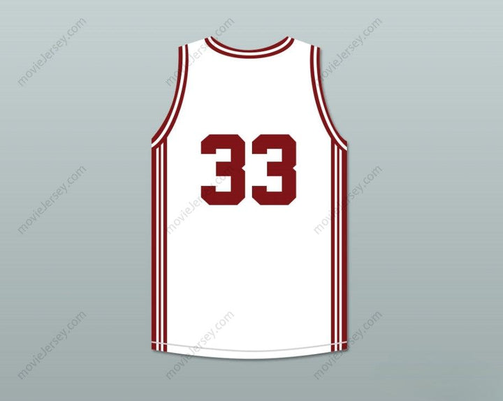 PERSONALIZA CUALQUIER Nombre Número BRYANT 33 CAMISETA DE BALONCESTO BLANCA ACES DE LOWER MERION HIGH SCHOOL 1 Superior Cosida S-6XL