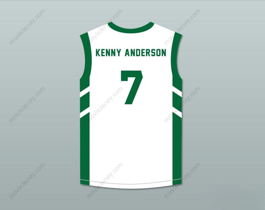 PERSONALIZA Cualquier Nombre Número KENNY ANDERSON 7 CAMISETA BALONCESTO BLANCA BIG BANG DE DENNIS RODMAN EN PIONYANG Con costuras de la más alta calidad S-6XL