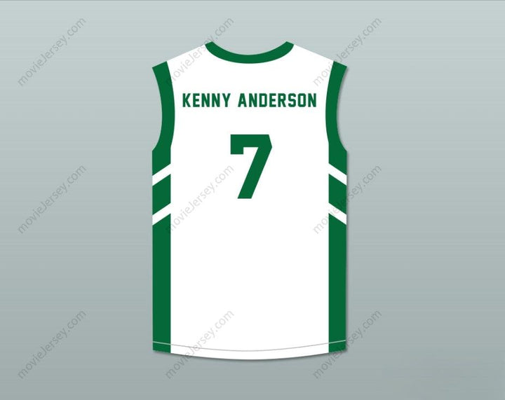PERSONALIZA Cualquier Nombre Número KENNY ANDERSON 7 CAMISETA BALONCESTO BLANCA BIG BANG DE DENNIS RODMAN EN PIONYANG Con costuras de la más alta calidad S-6XL