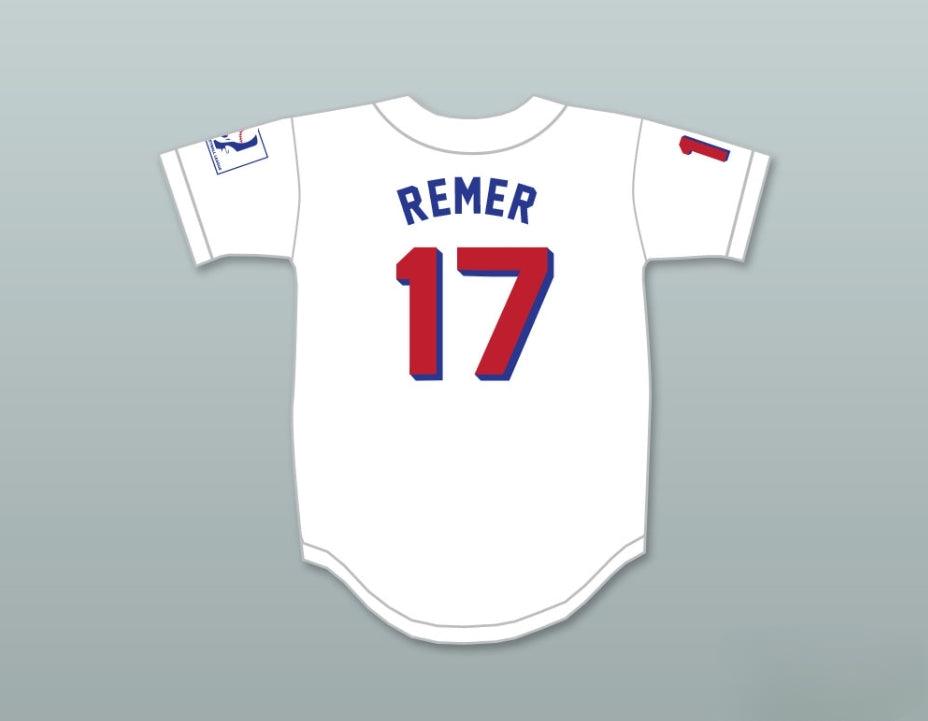 Camiseta de béisbol blanca personalizada con cualquier nombre y número DOUG REMER 17 BEERS DELUXE BASEKETBALL, tallas S-6XL, cosida