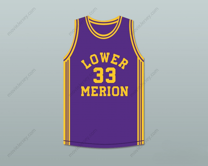 PERSONALIZA CUALQUIER Nombre Número BRYANT 33 CAMISETA DE BALONCESTO PÚRPURA DE LOS ACES DE LOWER MERION HIGH SCHOOL 1 Top Cosido S-6XL
