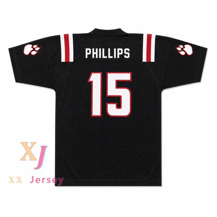 CAMISETA DE FÚTBOL PERSONALIZADA WILDCATS JAELAN PHILLIPS 15 REDLANDS EAST VALLEY HIGH SCHOOL TALLA S-6XL