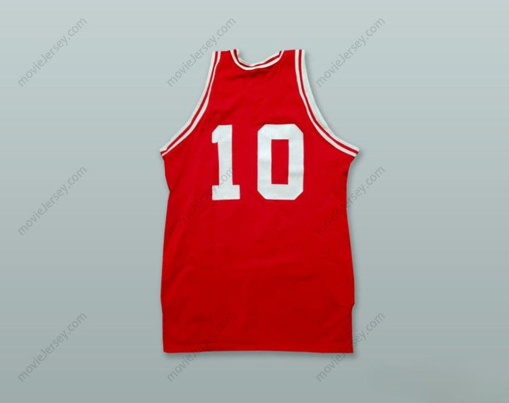 CUSTOM ANY Name Number  BADGERS 10 RED BASKETBALL JERSEY Top Stitched S-6XL