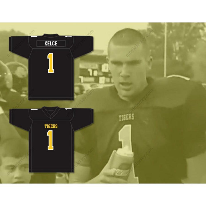 PERSONALIZA CUALQUIER Nombre Número TRAVIS KELCE 1 CAMISETA Fútbol Americano CLEVELAND HEIGHTS HIGH SCHOOL TIGERS con costuras Tallas S-6XL