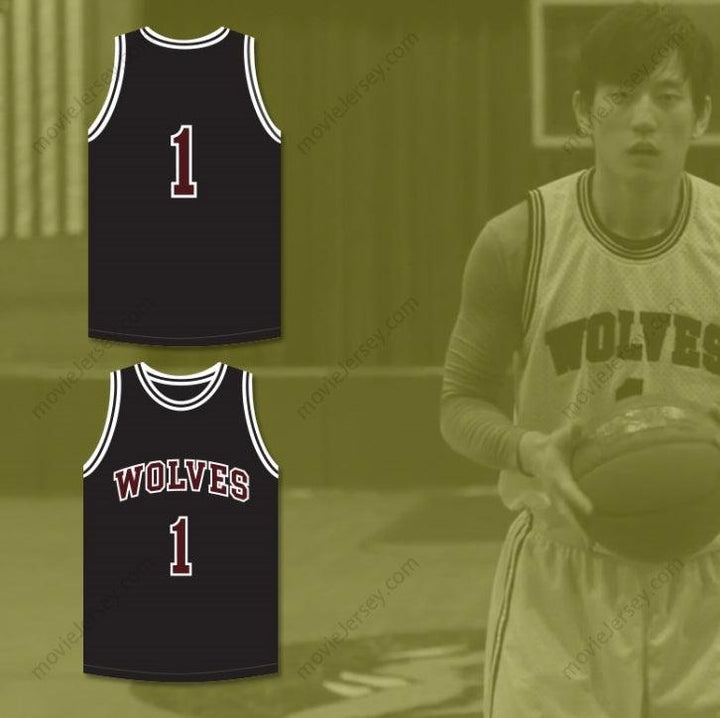 PERSONALIZA CUALQUIER Nombre Número GIL 1 CAMISETA DE BALONCESTO NEGRA DE SECUNDARIA Cosida S-6XL