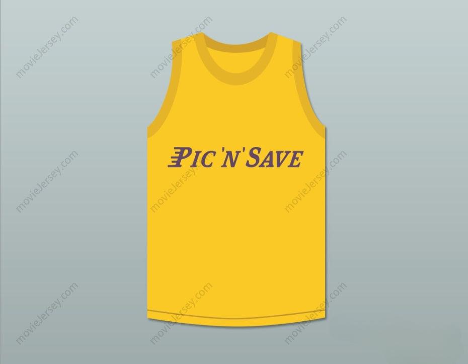 CUSTOM ANY Name Number   BRYANT 8 PIC 'N' SAVE YELLOW BASKETBALL JERSEY THUNDER JAMMERS SHOE SKIT MADTV Top Stitched S-6XL