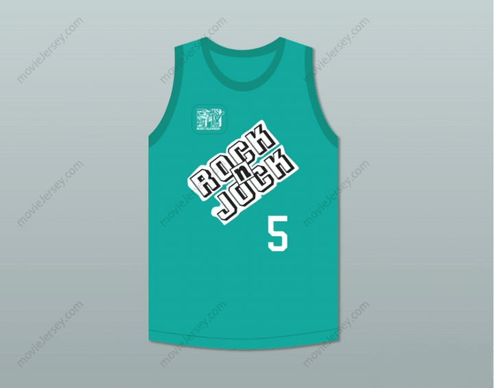 CAMISETA DE BALONCESTO PERSONALIZADA (cualquier nombre y número) JEFF AMENT 5 VIOLATORS 3.er ROCK N' JOCK B-BALL JAM ANUAL 1993, Bordado Superior S-6XL