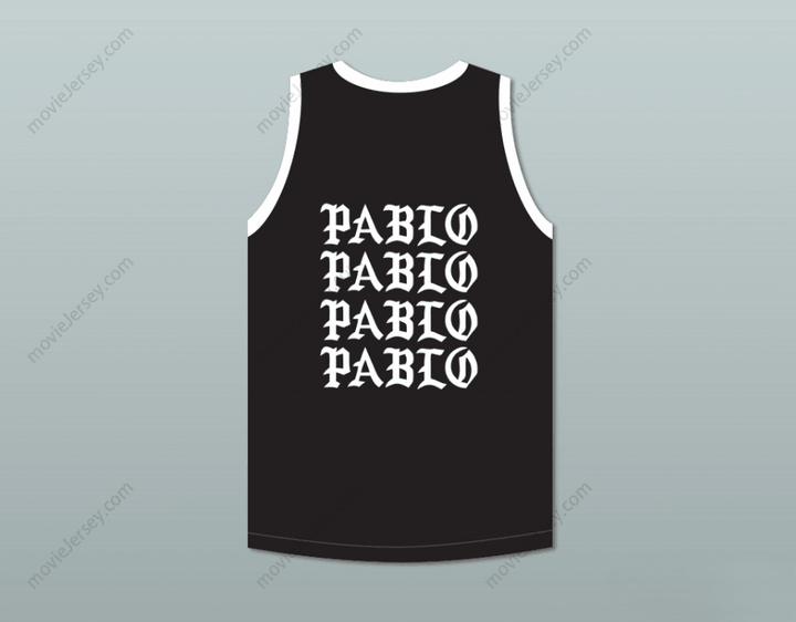 CUSTOM ANY Name Number PABLO ESCOBAR I FEEL LIKE PABLO BLACK BASKETBALL JERSEY Top Stitched S-6XL
