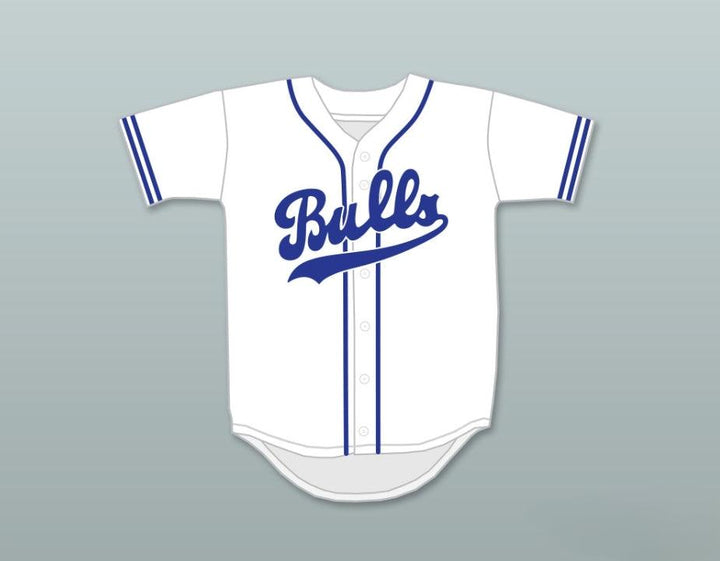 Personalizada con Cualquier Nombre y Número CRASH DAVIS 8, CAMISETA DE BÉISBOL RETRO CON BOTONES Y CUELLO, BLANCA CON COSTURAS, Tallas S-6XL