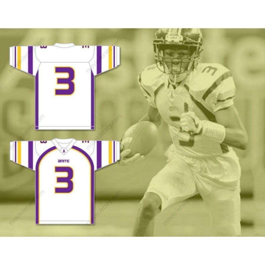 Camiseta de fútbol con nombre y número personalizados de DEVONTA SMITH 3 AMITE MAGNET SCHOOL, cosida, tallas S-6XL