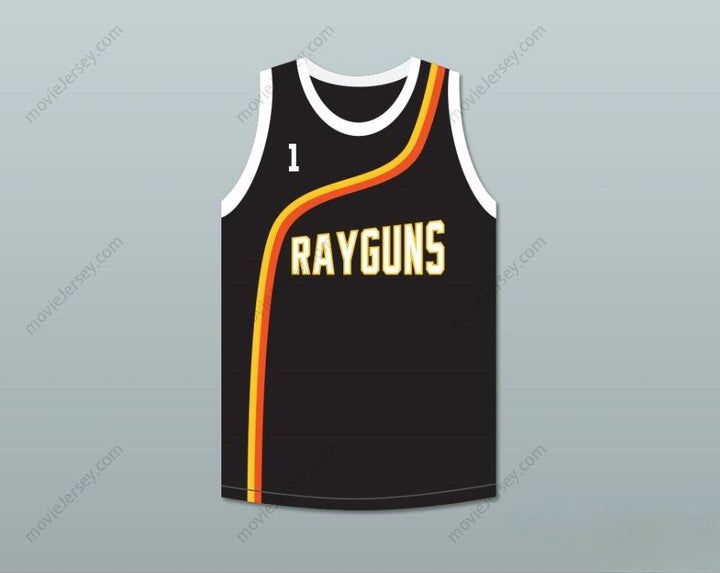 PERSONALIZA Cualquier Nombre Número BARON DAVIS 1 ROSWELL RAYGUNS JERSEY DE BALONCESTO NEGRO Top Cosido S-6XL