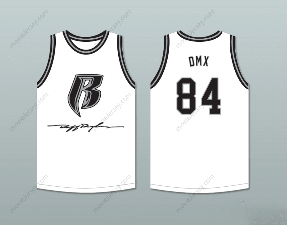 PERSONALIZADO CUALQUIER Nombre Número DMX 84 ROUGH RYDERS CAMISETA DE BALONCESTO BLANCA 6 Cosido Superior S-6XL
