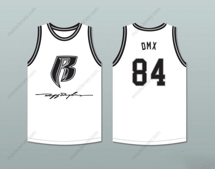 PERSONALIZADO CUALQUIER Nombre Número DMX 84 ROUGH RYDERS CAMISETA DE BALONCESTO BLANCA 6 Cosido Superior S-6XL
