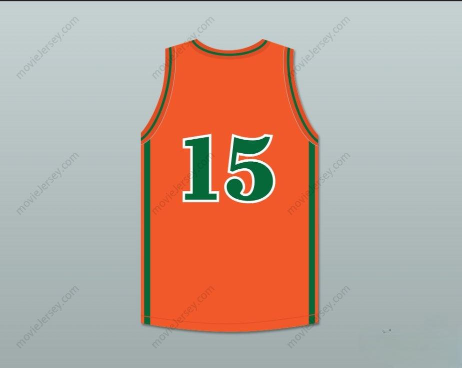 PERSONALIZADA CUALQUIER Nombre Número DEMARCUS COUSINS 15 LEFLORE HIGH SCHOOL RATTLERS NARANJA CAMISETA DE BALONCESTO DRAKE- IN MY FEELINGS Cosida S-6XL